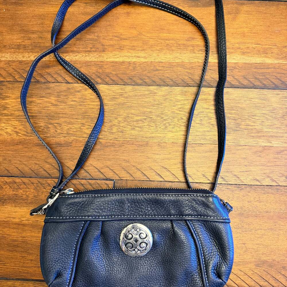 BRIGHTON Crossbody Bag Clutch Purse Wallet Organizer Organizer Black Adjustable